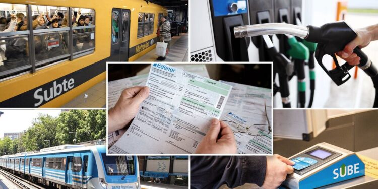 Tarifas AMBA suben 5,4% en julio.