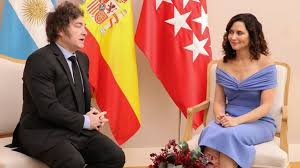 Milei se reunió con la presidenta de la Comunidad de Madrid