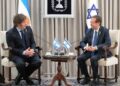 Javier Milei se reunió con el presidente de Israel y recibió una distinción de honor