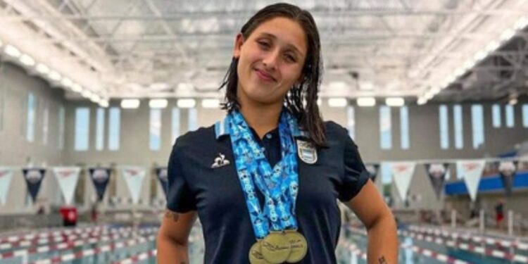 Agostina Hein brilla en los Juegos Suramericanos de la Juventud con cinco oros y un récord argentino