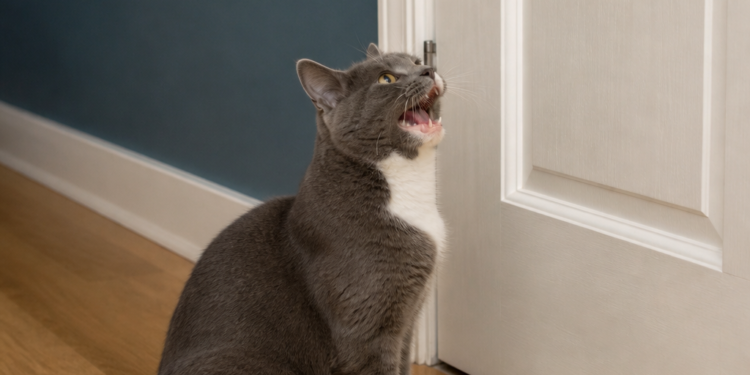 Veterinarios aclaran: los gatos no maúllan frente a puertas cerradas solo por querer entrar