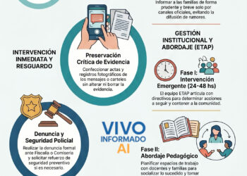 Modificaciones en protocolos de seguridad ante amenazas en escuelas por redes sociales
