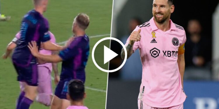 Un emotivo abrazo en el campo: el gesto de un rival hacia Messi que generó sonrisas