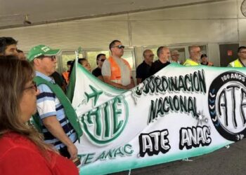 Trabajadores de ATE/ANAC realizarán asambleas y protestas en Aeroparque y Ezeiza
