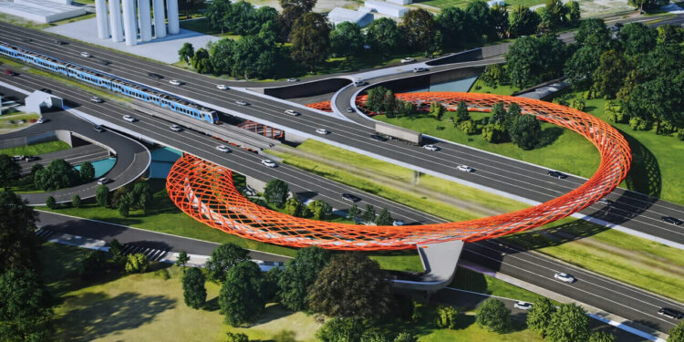 Progreso de la obra del anillo de conexión que mejorará el tránsito al norte de la Ciudad