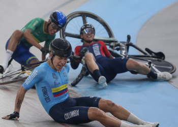 Preocupación en el ciclismo de los Juegos Suramericanos Santa Fe 2026 por una caída impactante